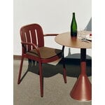 HAY Deville chaise et coussin de siège pour fauteuil, rouge fer, image décorative