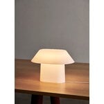 HAY Drome table lamp, white opal acrylic