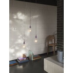 Muuto E27 LED pendant, dusty lilac, decoration image