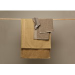 The Organic Company Big Waffle kitchen and wash cloth, clay