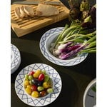 Alessi La Bella Tavola and My Beautiful China plate, 27 cm, white - blue, decoration image