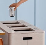 Niimaar Station de recyclage Ecogrande Forever Bin, 3 ouv., blanc pur