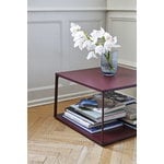 HAY Eiffel coffee table, square, 65 x 65 cm, dark brick