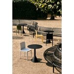 HAY Palissade Park dining bench add-on, out, sky grey