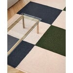 HAY Ethan Cook Flat Works rug, 200 x 300 cm, Peach green check