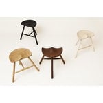 Form & Refine Shoemaker Chair No. 49 stool, smoked oak