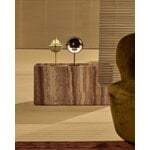 GUBI Pietra side table, 30 x 80 x 40 cm, sepia travertine, decoration image