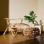 Sika-Design Poltrona Fox, rattan naturale