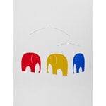 Flensted Mobiles Elephant Party mobile, red - blue - yellow, decoration image