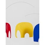 Flensted Mobiles Elephant Party mobile, red - blue - yellow, decoration image