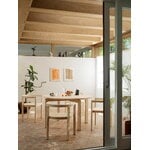 Fritz Hansen After dining table MA410, 120 cm, white pigmented oiled ash, decoration image