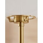 Fritz Hansen Clam floor lamp, opal - brass, decoration image