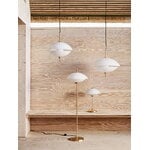 Fritz Hansen Clam floor lamp, opal - brass, decoration image