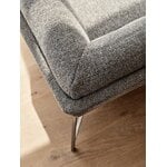 Fritz Hansen PL114 Lissoni corner sofa, right, matt polished steel - Moss 015