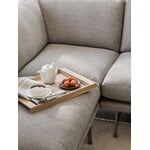 Fritz Hansen PL115 Lissoni corner sofa, matt polished steel - Clay 0012