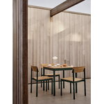 Fritz Hansen Lampada da tavolo portatile Clam, bianco, immagine decorativa