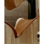 Fritz Hansen Series 7 3107 chair, Edge sewn, chrome - cuir écru chaud, image décorative
