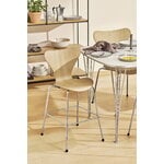 Fritz Hansen Table Superellipse, chrome - stratifié blanc