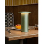 Fritz Hansen Solae portable lamp, light green, decoration image