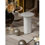 Fritz Hansen Solae portable lamp, warm grey, decoration image