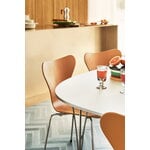 Fritz Hansen Superellipse bord, krom - vit laminat