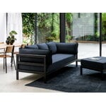 TIPTOE Easy 3-istuttava sohva, musta - tummansininen