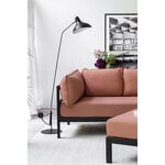 TIPTOE Easy 3-istuttava sohva, musta - vaaleanpunainen