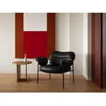 Fogia Bollo lounge chair, black leather - black, decoration image