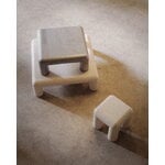 FORMARKIVET Cubio coffee table, 80 x 80 cm, raw aluminium, decoration image