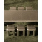 FORMARKIVET Cubio stool, 45 cm, raw aluminium, decoration image
