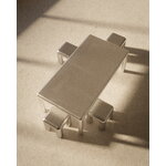 FORMARKIVET Cubio stool, 45 cm, raw aluminium, decoration image