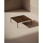 FORMARKIVET Dapple coffee table, square, black - dark stained oak, view 4