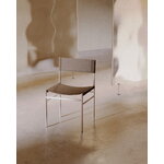 FORMARKIVET Ferra chair, steel - warm grey leather, decoration image
