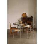 Frama Petit Rond stool, stainless steel - natural leather, decoration image
