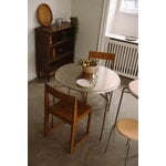 Frama Petit Rond table, 90 cm, stainless steel, decoration image