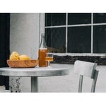 Frama Tasca pöytä, pieni, alumiini, sisustuskuva
