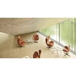 Fritz Hansen Egg lounge chair, Brown Bronze - leather Grace Walnut
