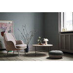 Fritz Hansen Planner Circular MC300 sohvapöytä, musta - Cream marmori