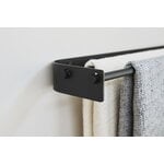 Form & Refine Arc Double towel bar, black