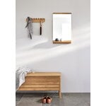 Form & Refine A Line storage bench, 111 cm, white oak