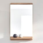 Form & Refine Specchio da parete Rim, rovere oliato bianco