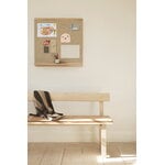 Form & Refine Rim pinboard, 75 x 75 cm, white oiled oak