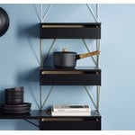 Maze Pythagoras L shelf, 80 x 27 cm, black