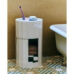 HAY Facet cabinet incl. feet and castors, high, eggshell, decoration image