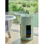 HAY Facet cabinet incl. feet and castors, high, soft mint, decoration image