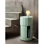 HAY Facet cabinet incl. feet and castors, high, soft mint, decoration image