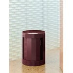 HAY Facet cabinet incl. feet and castors, low, burgundy, decoration image