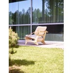 Fasetti Jumbo lounge chair, oiled pine - Makalu natural white