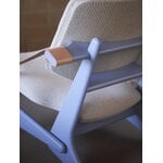 Fasetti Jumbo lounge chair, dove grey  - Coda natural white, decoration image