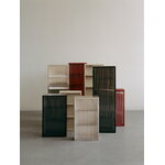 Ferm Living Haze wall cabinet, vetro scanalato, acciaio inossidabile spazzolato, immagine decorativa
